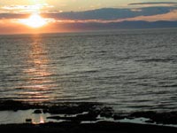 canada - qu�bec - Coucher de soleil sur le St Laurent
