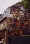 canada - qu�bec - Qu&eacute;bec : Fresque du vieux Qu&eacute;bec 
Plusieurs fresques en trompe l �il sont r&eacute;parties dans les rues de la basse ville. En voici une qui repr&eacute;sente diff&eacute;rents m&eacute;tiers remontant aux origines de la ville.