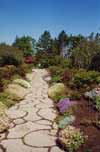 canada - qu�bec - Rimouski : les jardins de M&eacute;tis (mai)