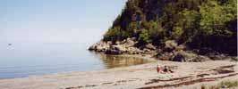 canada - qu�bec - Rimouski : une des plages du Parc du Bic