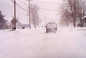 Rouler sous la neige au Canada