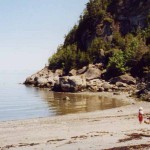 Une plage du Parc du Bic